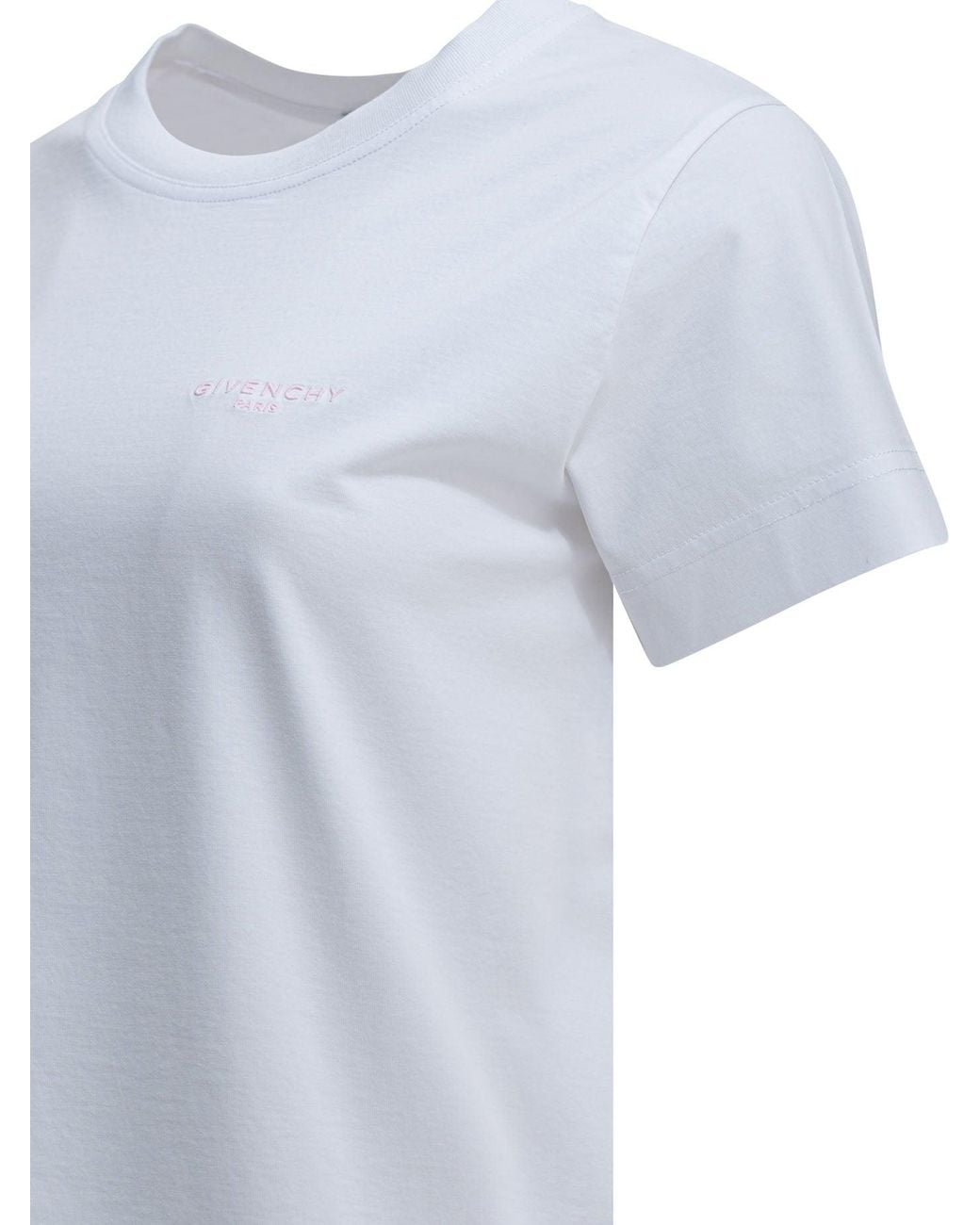 Givenchy White Crewneck T-Shirt With Logo