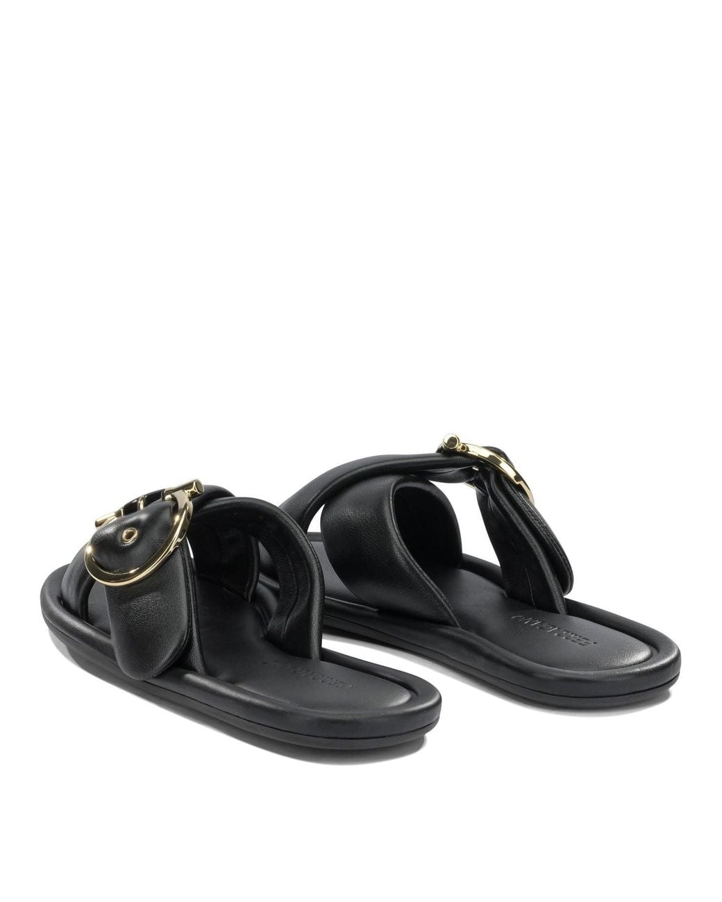Ferragamo Black "Elyzia" Slide
