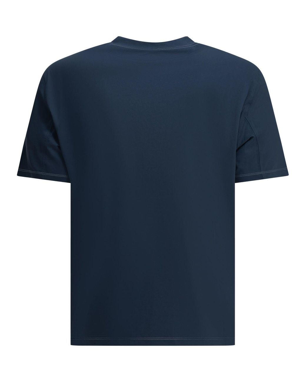 Brunello Cucinelli Blue Crewneck T-Shirt for men