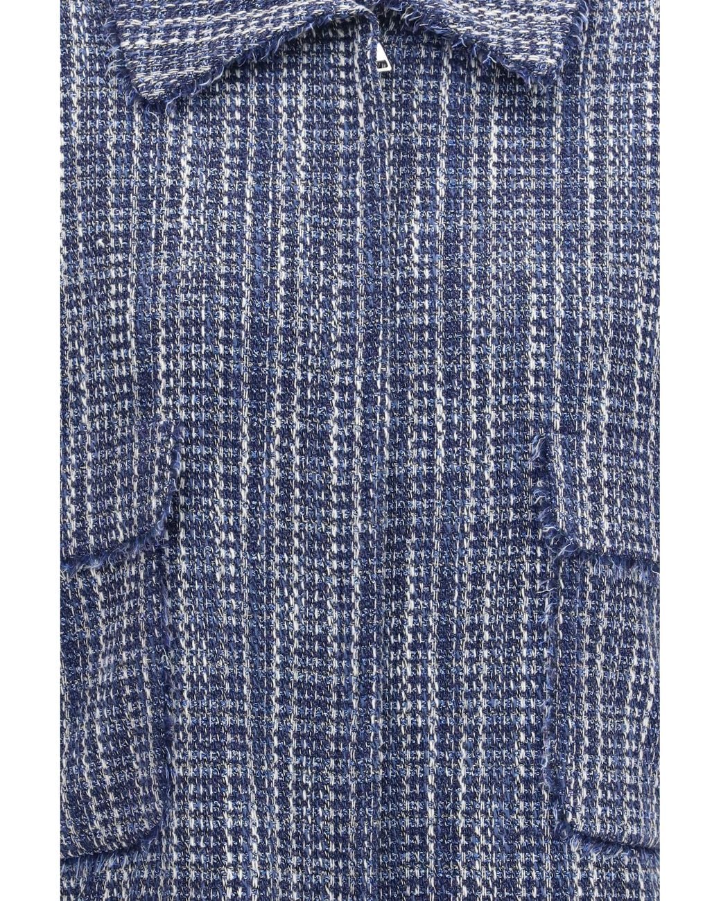 Kiton Blue Tweed Jacket