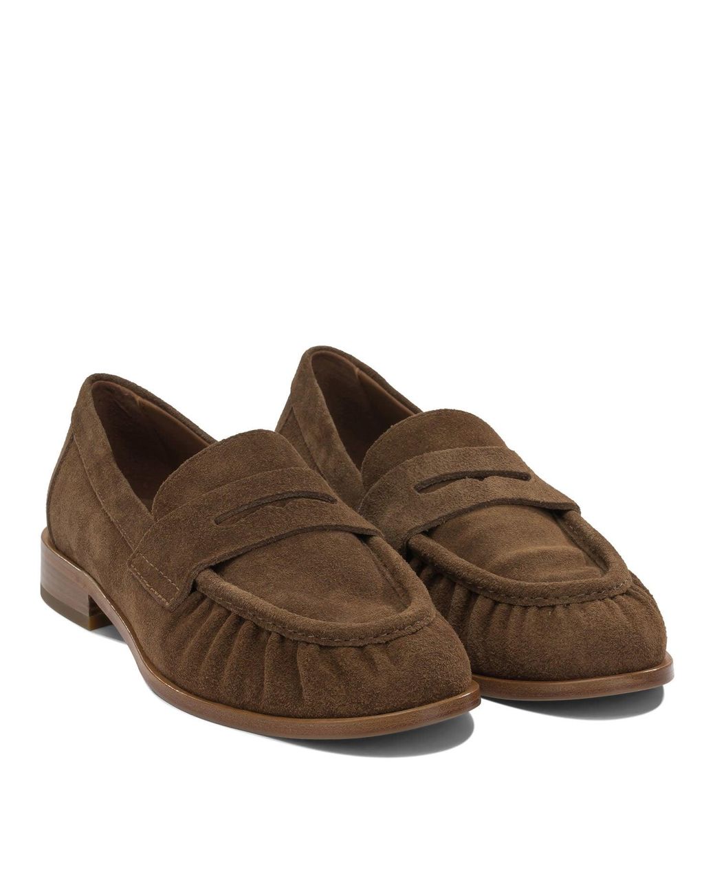 Strategia Brown Leather Loafers