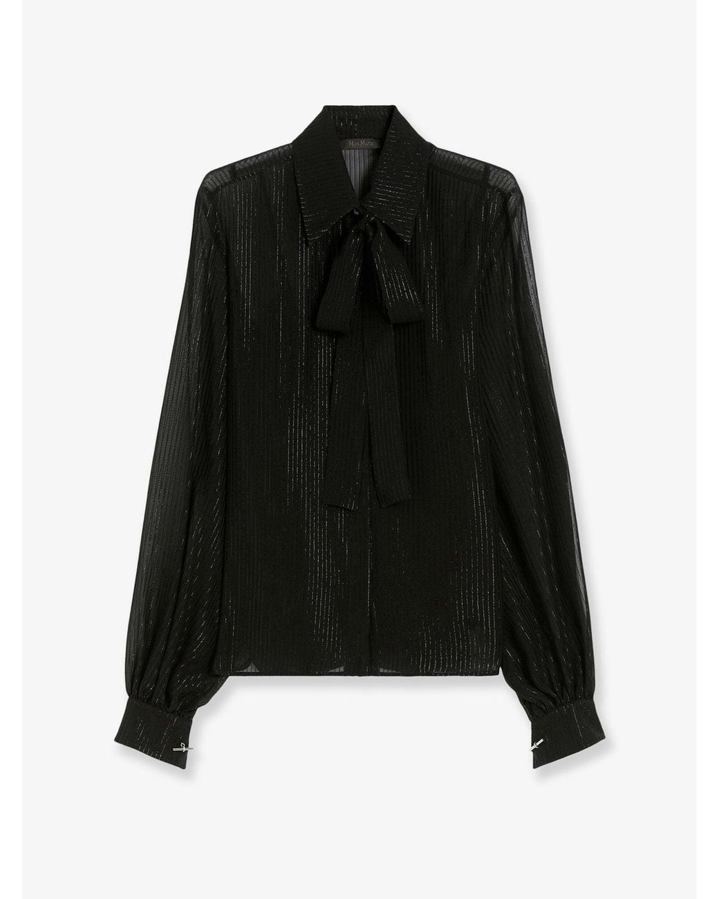 Max Mara Black Shirts Seta Poliammide