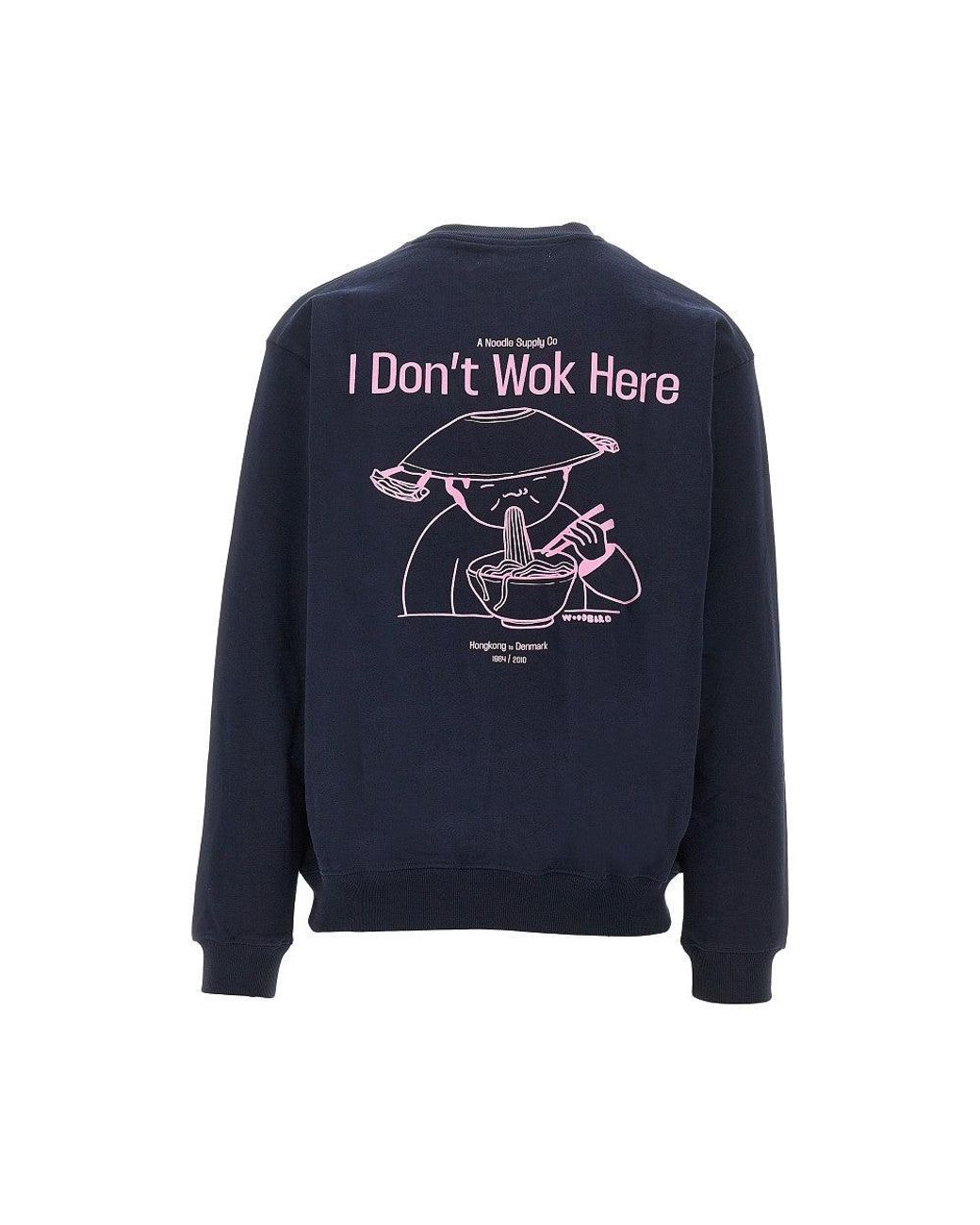 Woodbird Blue Wbcane Wok Crewneck Sweatshirt for men