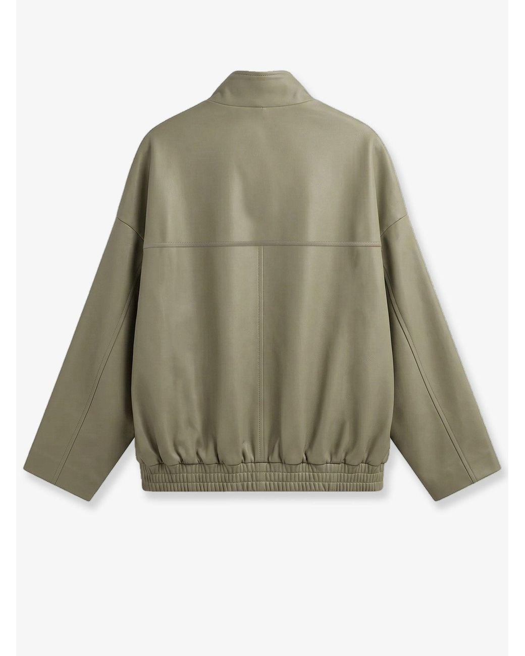 Frankie Shop Green Veren Faux Leather Jacket