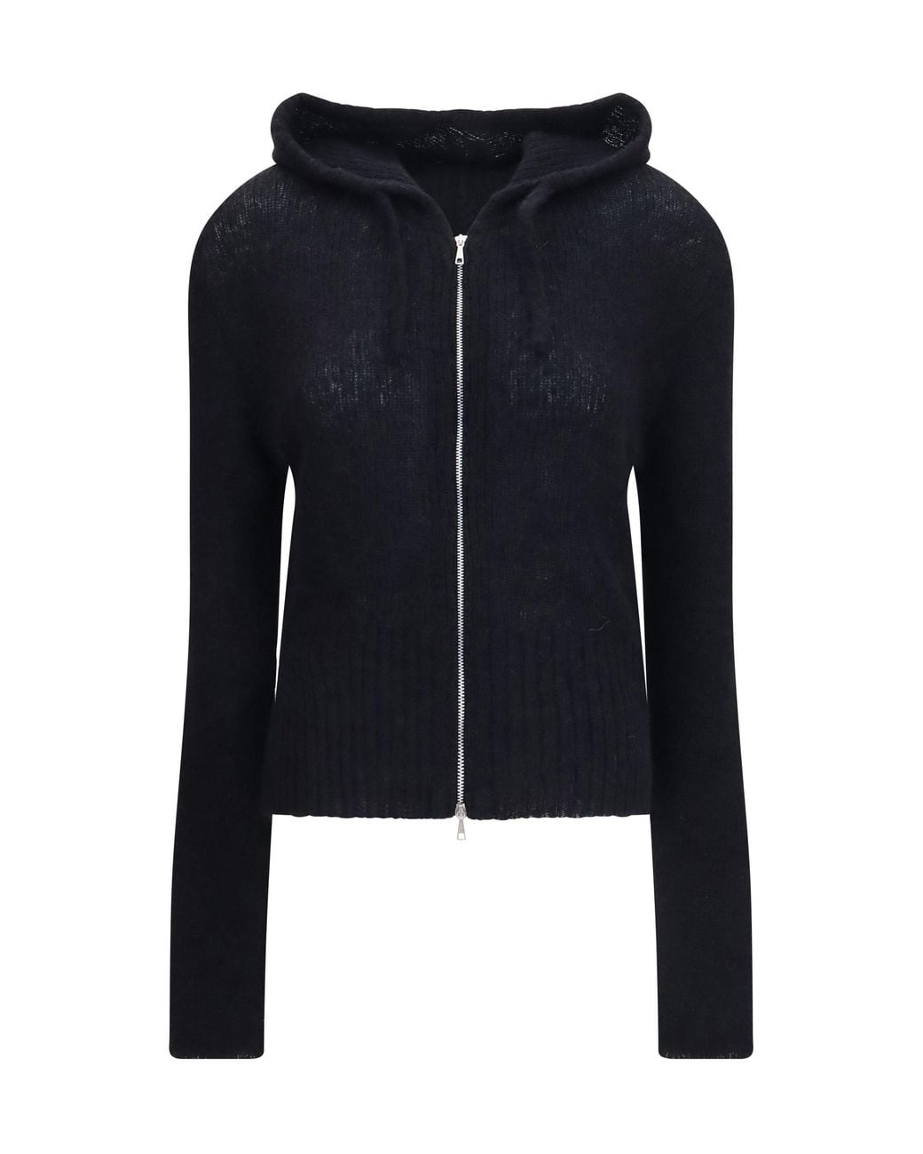 Our Legacy Blue Alpaca-Blend Zip-Up Hoodie