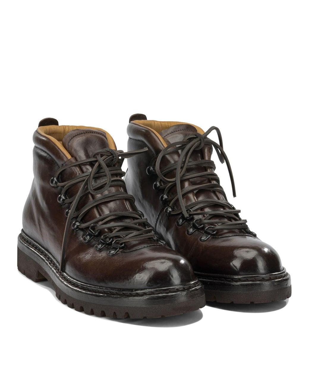 Officine Creative Black "Artik Flexi 002" Lace-Up Ankle Boots for men