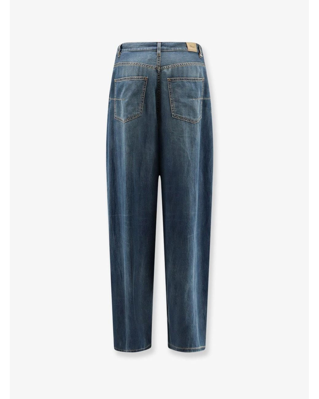 Dior Blue Dior Light Denim Jeans With Vintage Effect