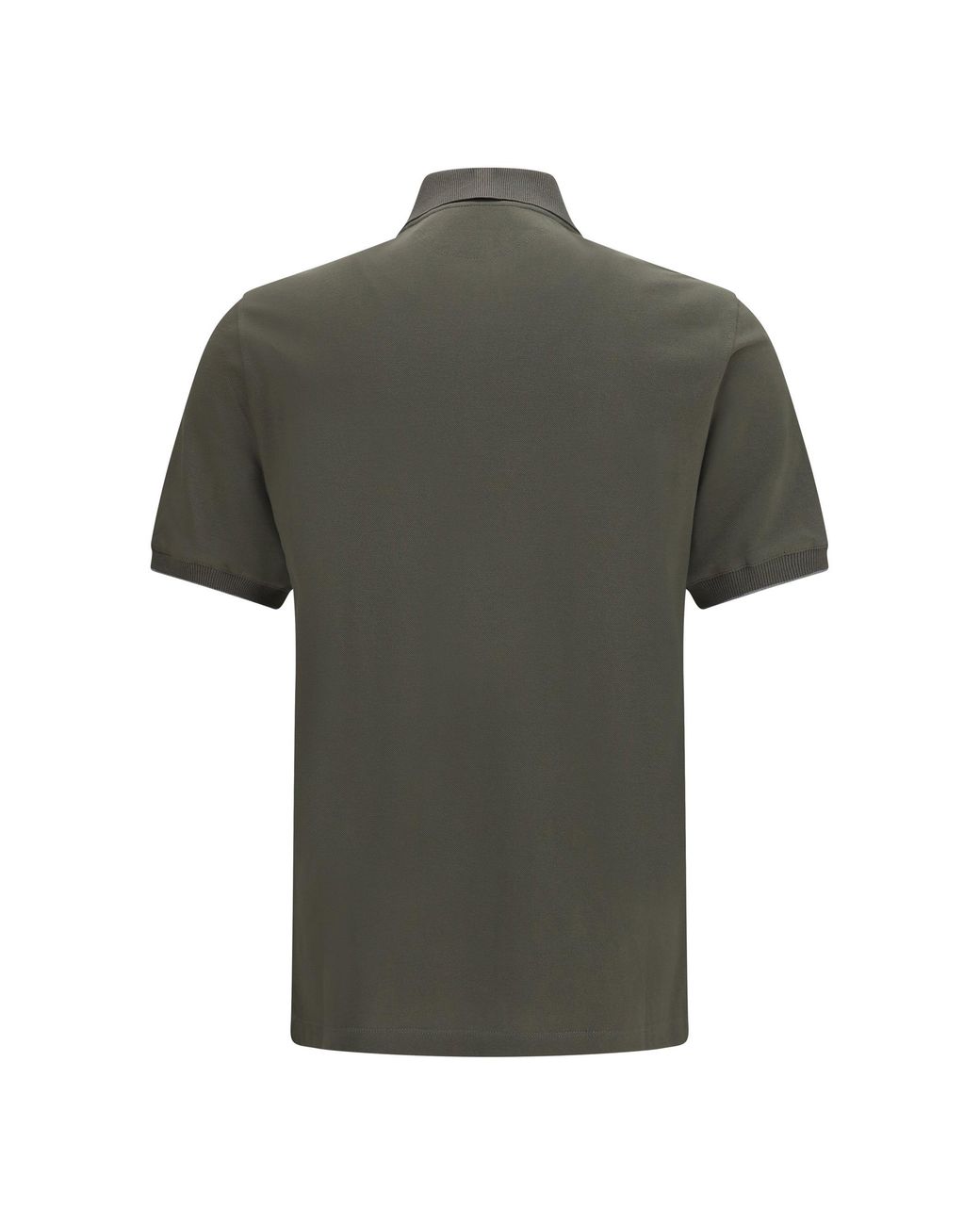 Brunello Cucinelli Green Cotton Polo for men