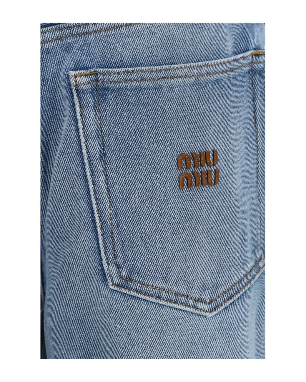 Miu Miu Blue Jeans Washed Denim Cotton