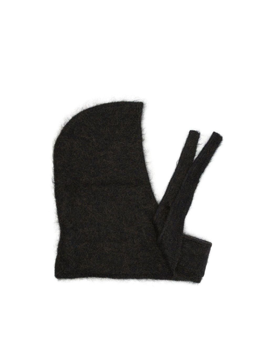 Ganni Black Mohair Balaclava