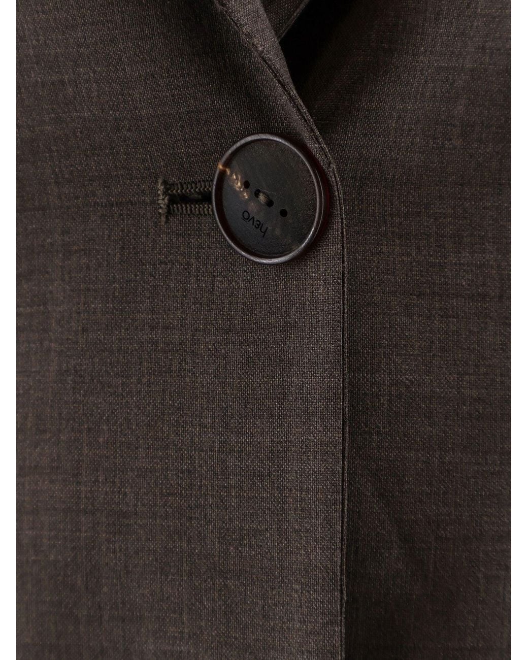 Hevò Gray Frigole Virgin Sheep's Wool Suit