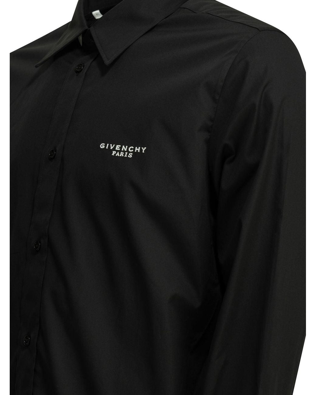 Givenchy Black Casual Shirt With Logo for men