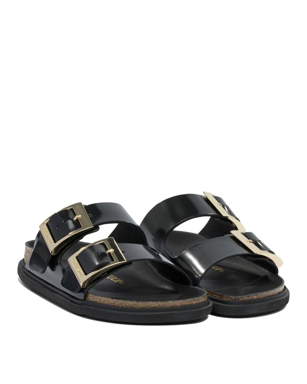 Birkenstock Black "Arizona Droplet Buckle" Sandals
