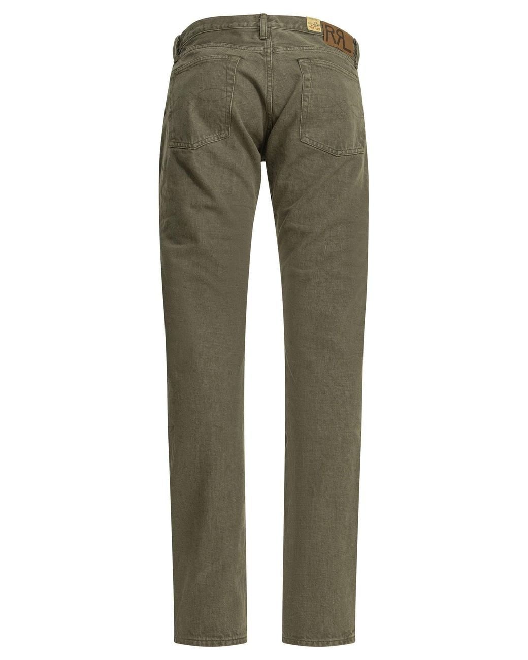 RRL Green Straight Leg Jeans