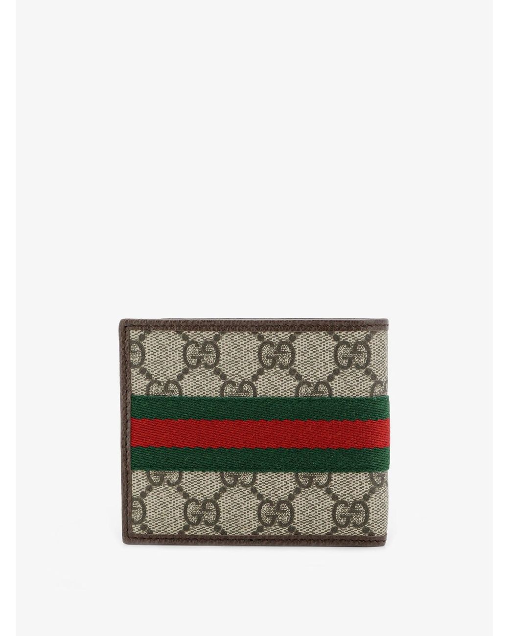 Gucci White Coated Canvas Wallet With Gg Motif for men