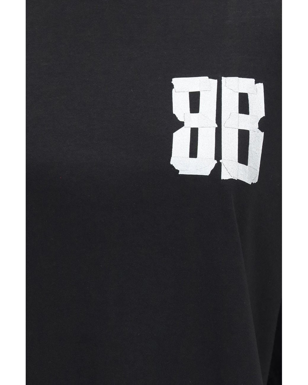 Balenciaga Black Glitter Logo T-Shirt