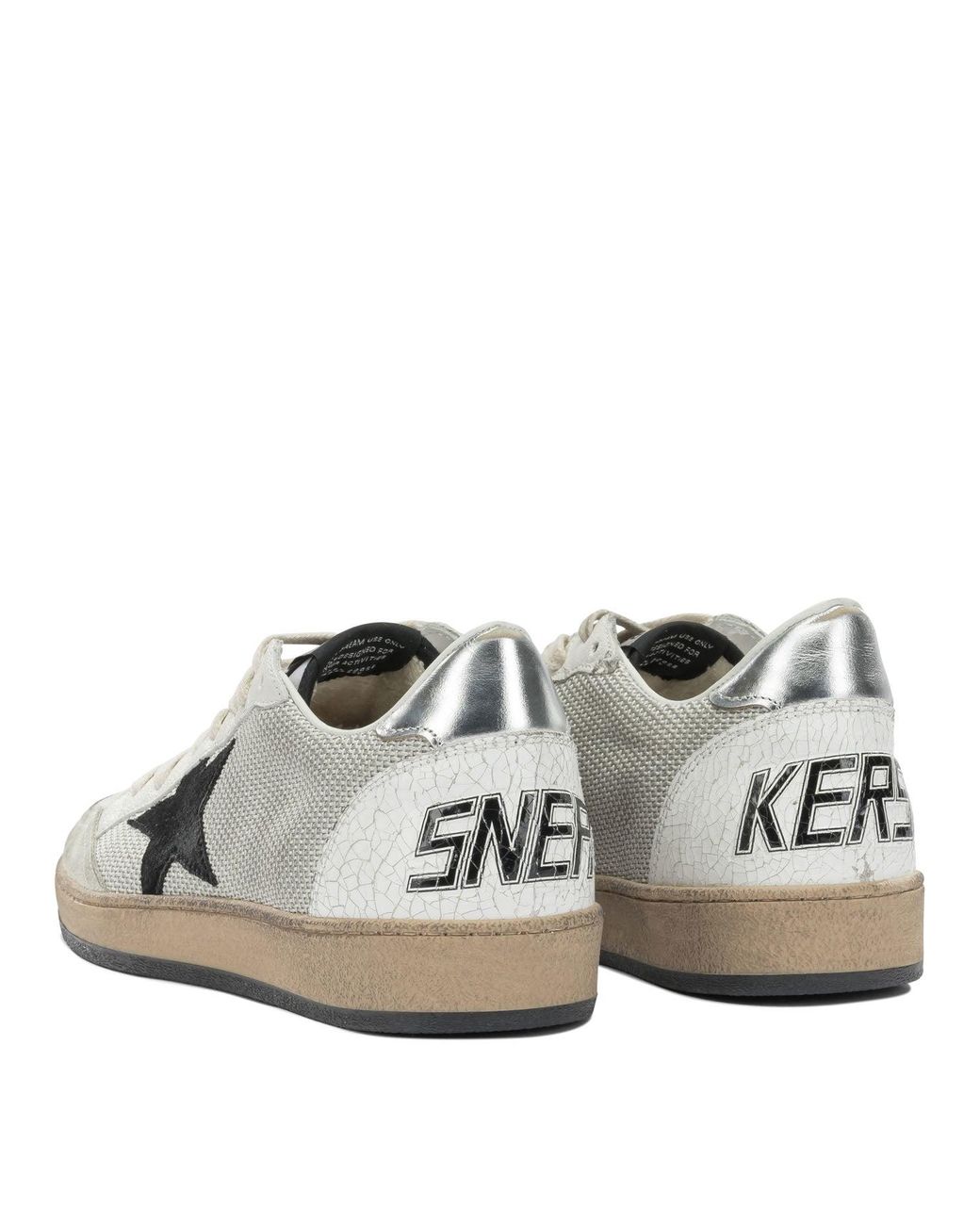 Golden Goose Deluxe Brand Gray "Ball Star" Low Sneakers for men
