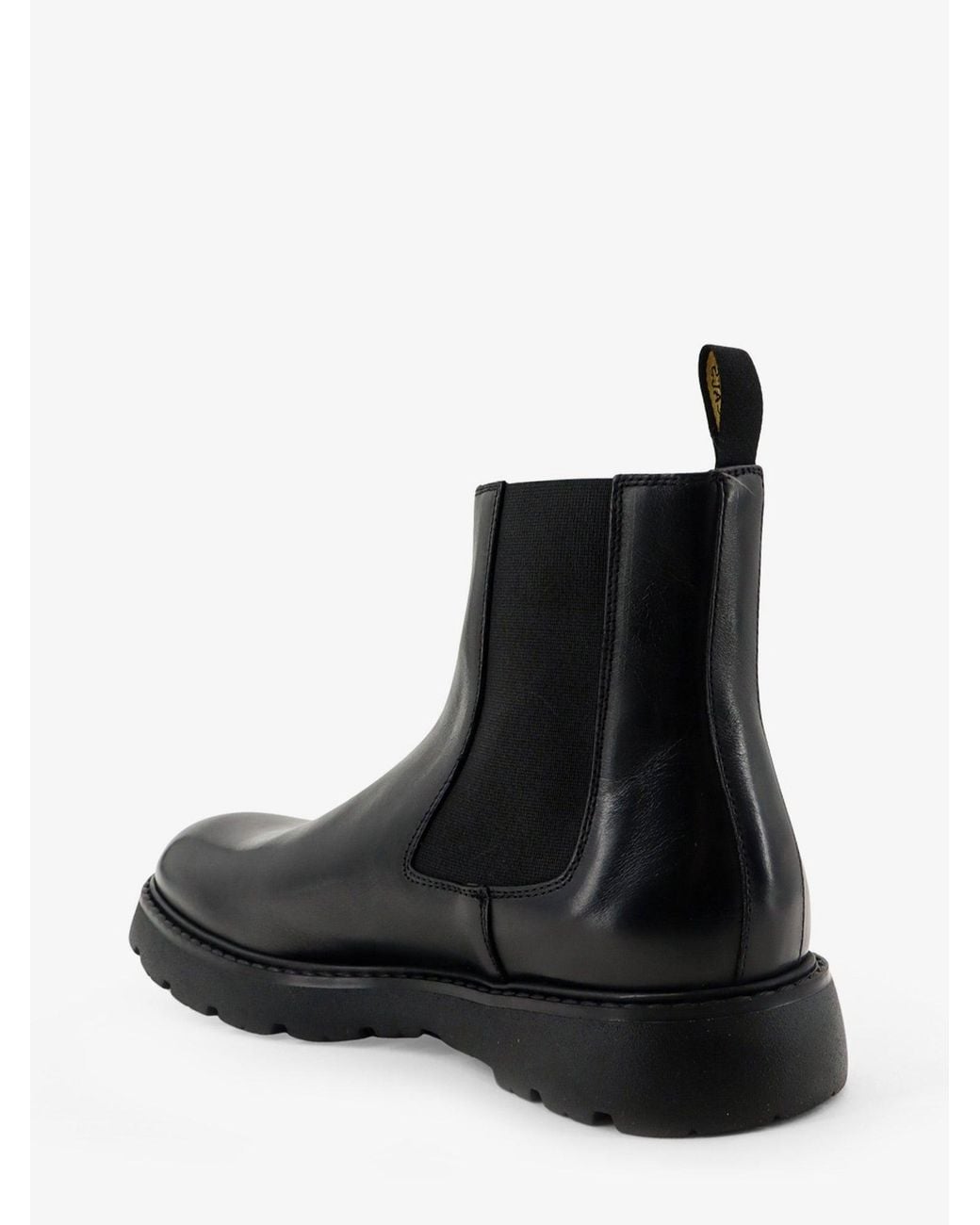 Doucal's Black Leather Boots for men