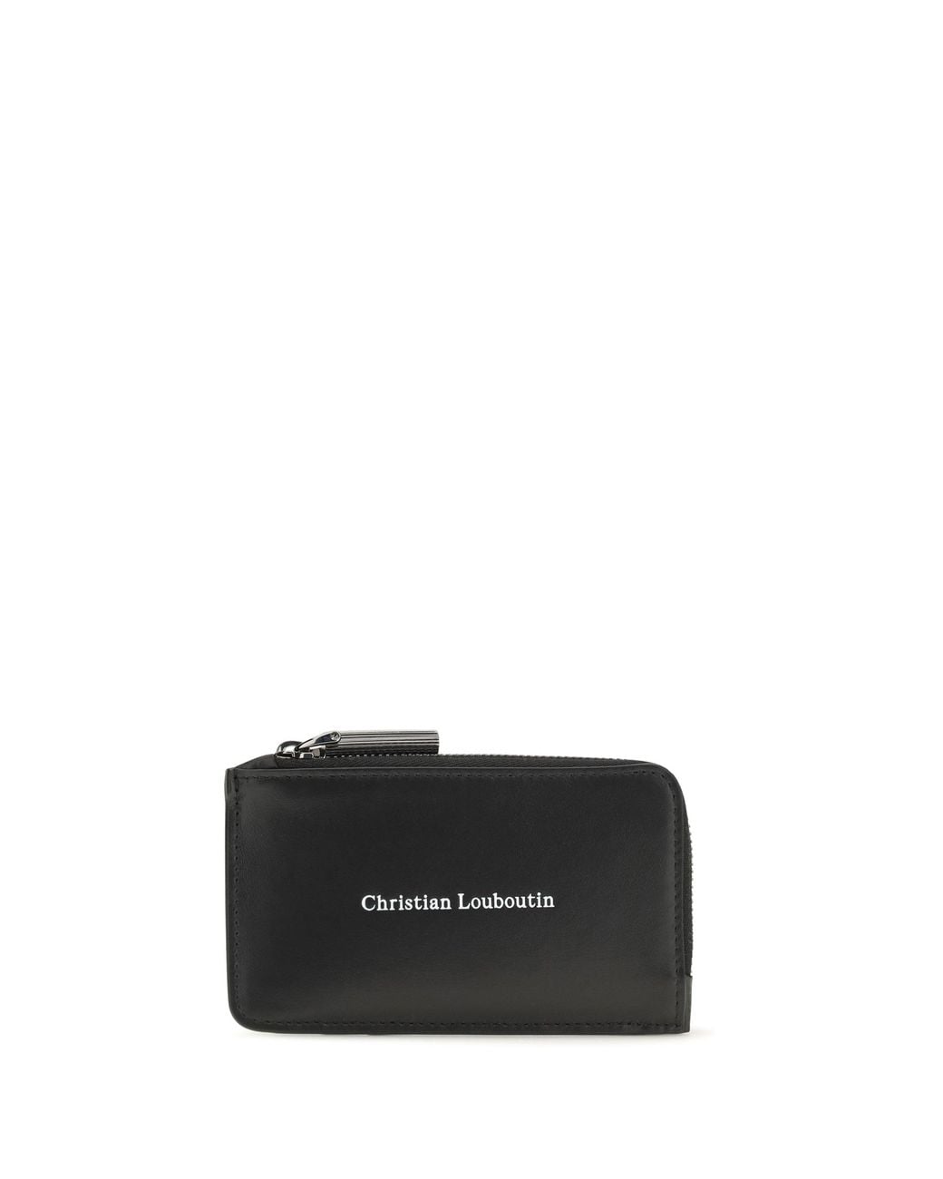 Christian Louboutin Black Canopy Zipped Card Holder for men