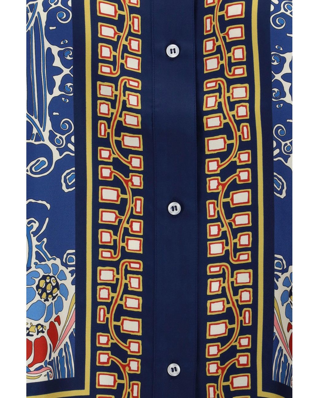LaDoubleJ Blue Foulard Shirt Silk