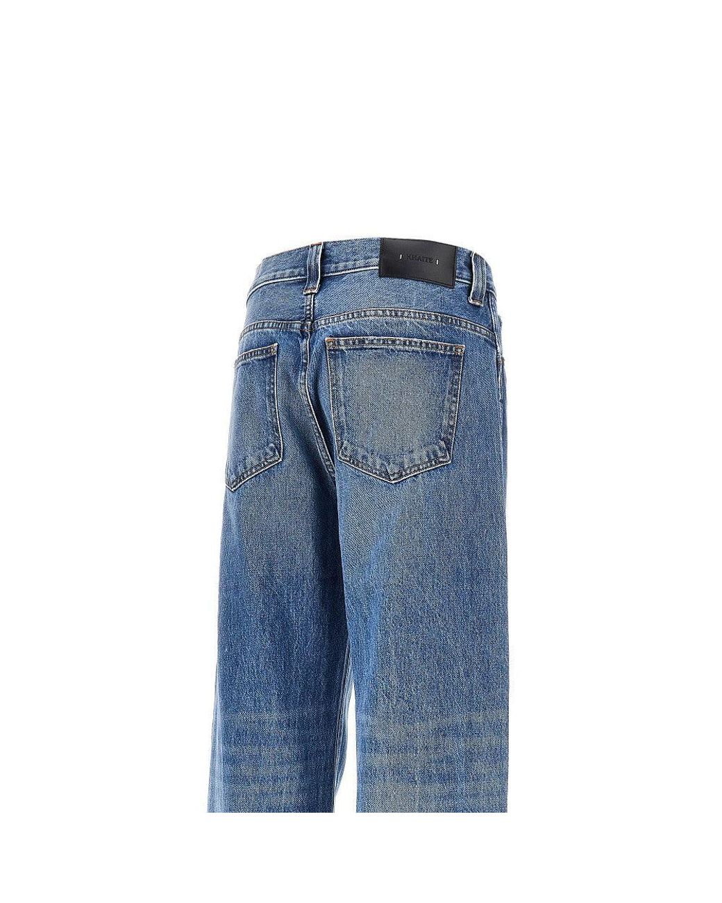 Khaite Blue 'Bonnie' Relaxed Fit Jeans