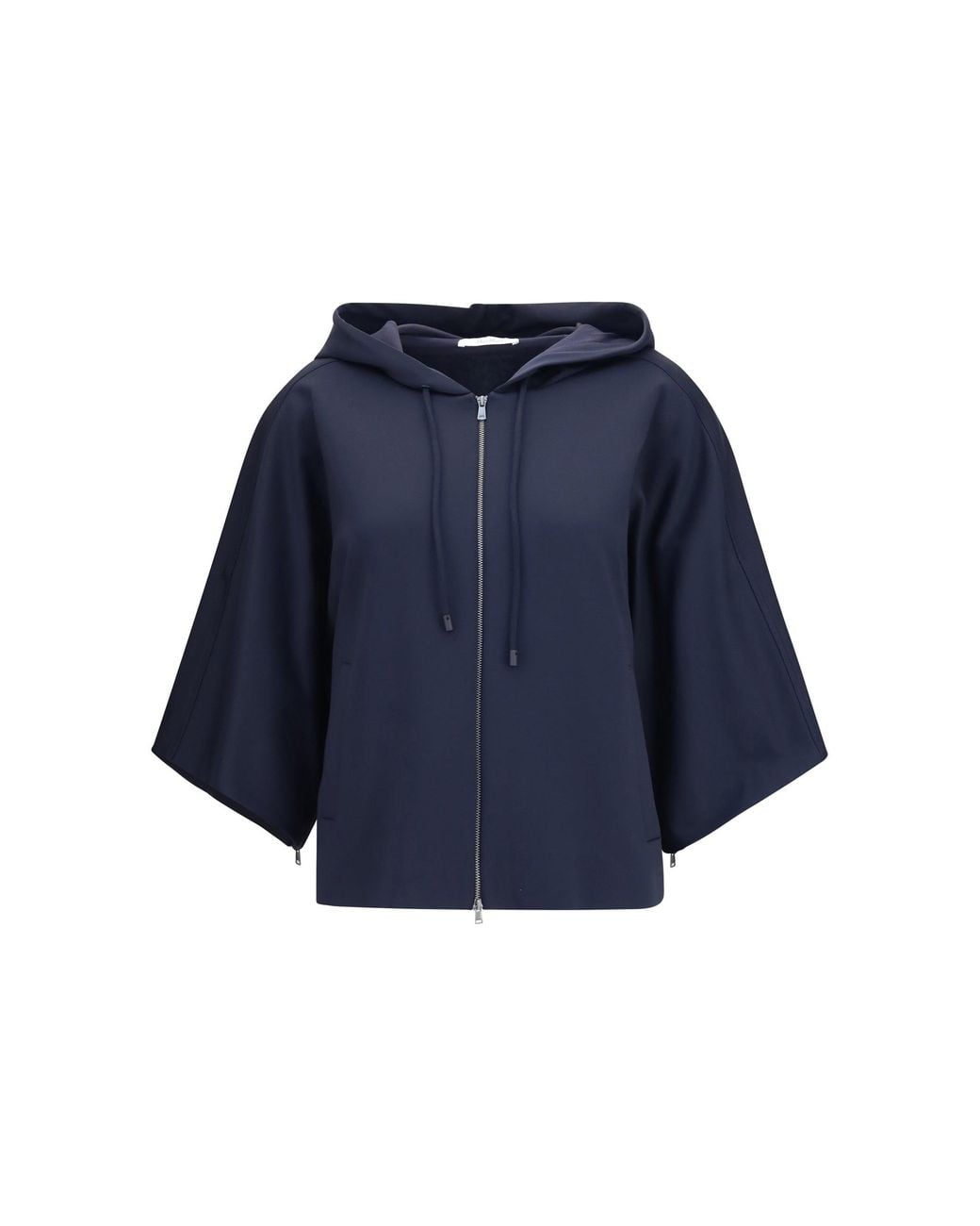 Max Mara Blue Fidato Hooded Sweatshirt