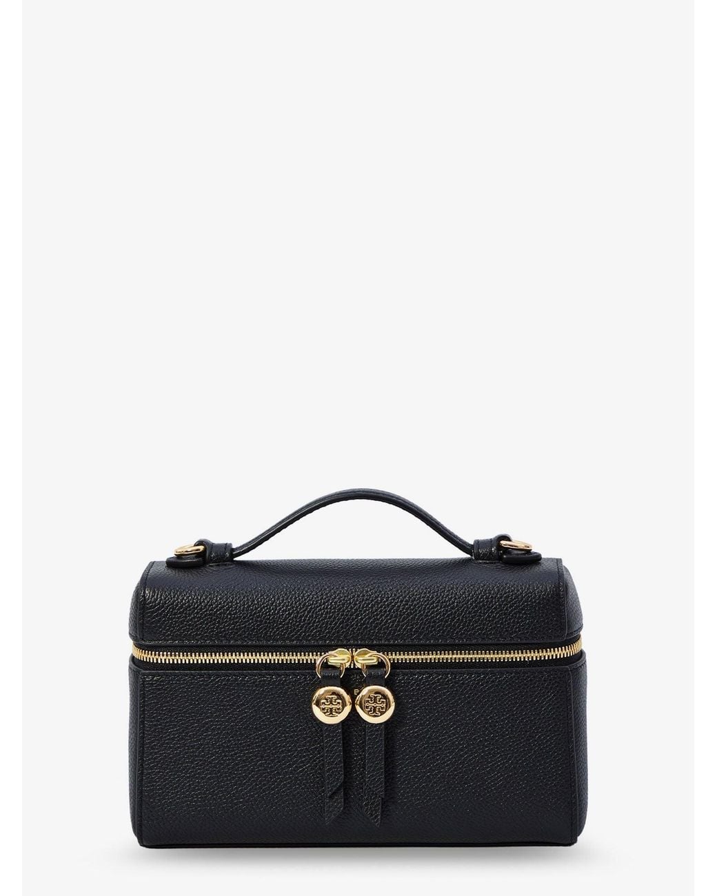 Tory Burch Black Shoulder Bag Romy Hammered Leather
