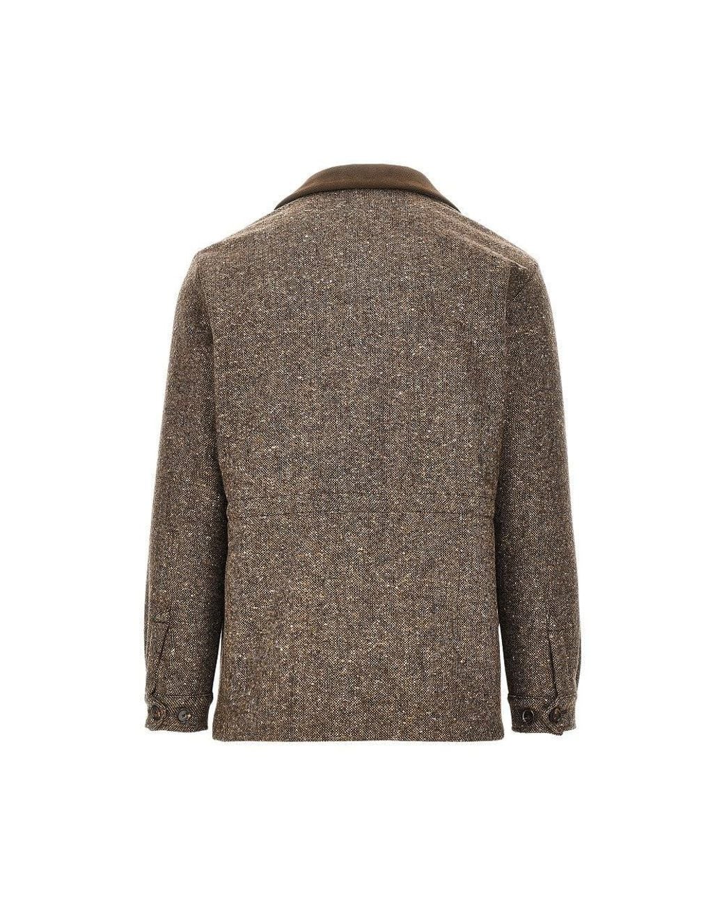 Caruso Brown Giacca 'Dalila' Imbottita for men
