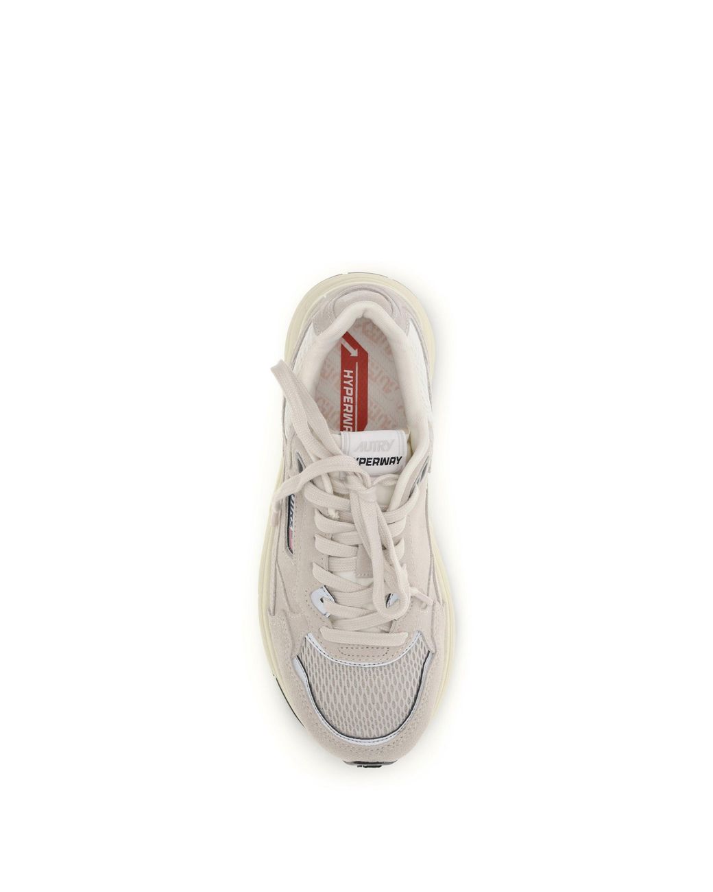 Autry White Hyperway Low Sneakers Sand