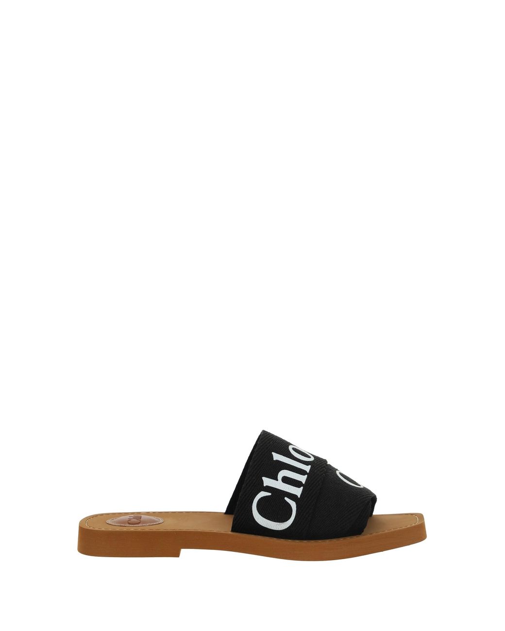 Chloé Black Woody Sandals