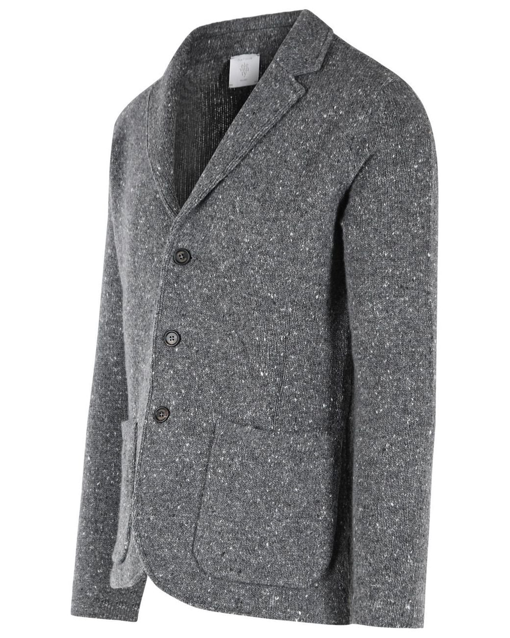Eleventy Gray Wool Cashmere Blend Blazer for men