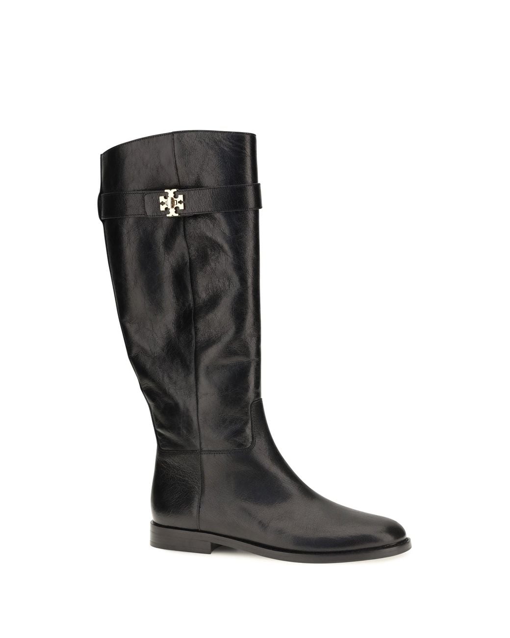 Tory Burch Black T Lock Riding Boots Perfect