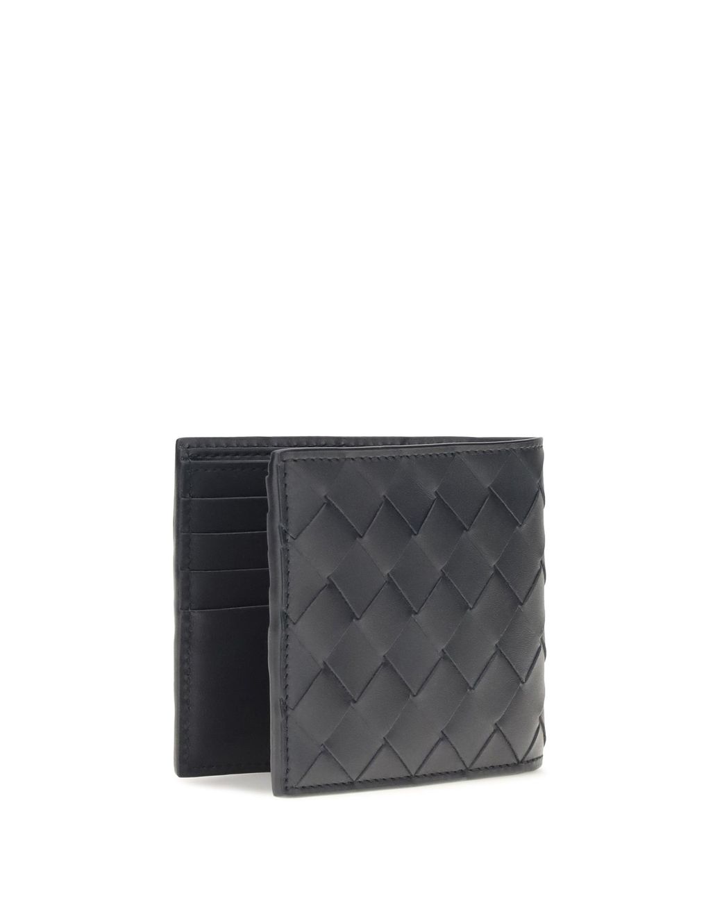Bottega Veneta Gray Intrecciato Wallet for men