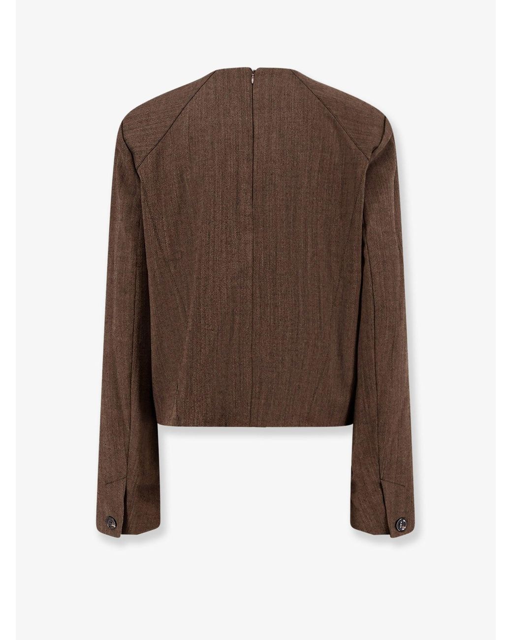 Soeur Brown Giovana Virgin Wool Sweater