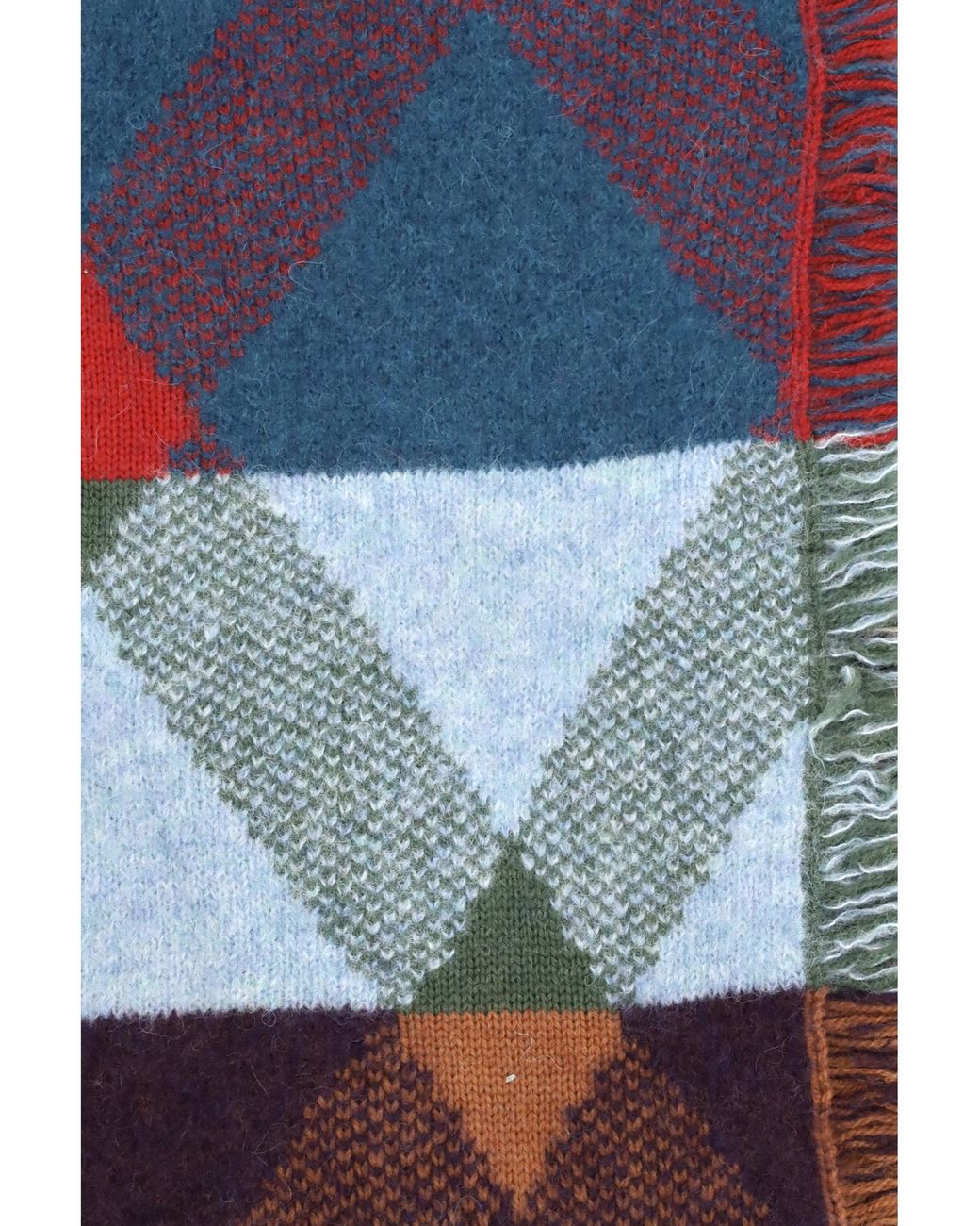 Dries Van Noten Blue Scarf Merino Wool (Ovis Aries) for men
