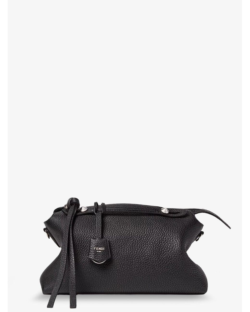 Fendi Black By The Way Soft Boston Bag With Shoulder Strap