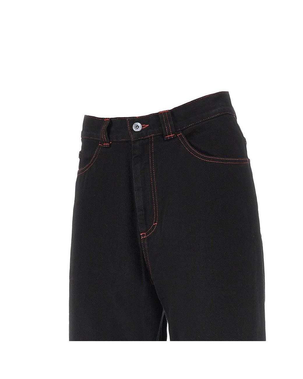 POLAR SKATE Black '93' Oversized Fit Jeans for men