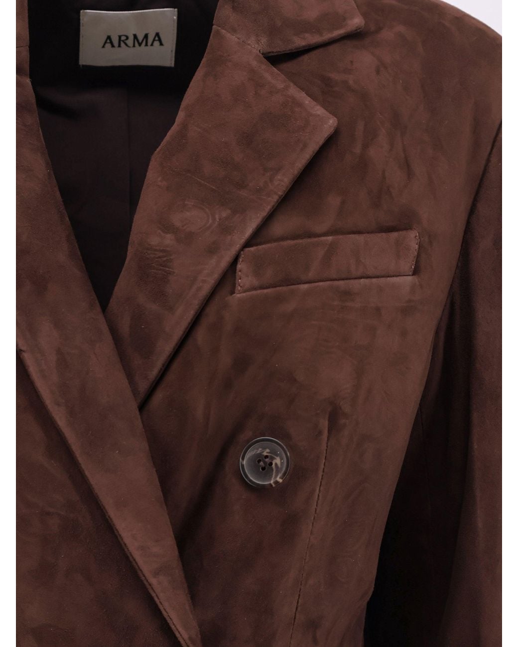 Arma Brown Safia Suede Blazer