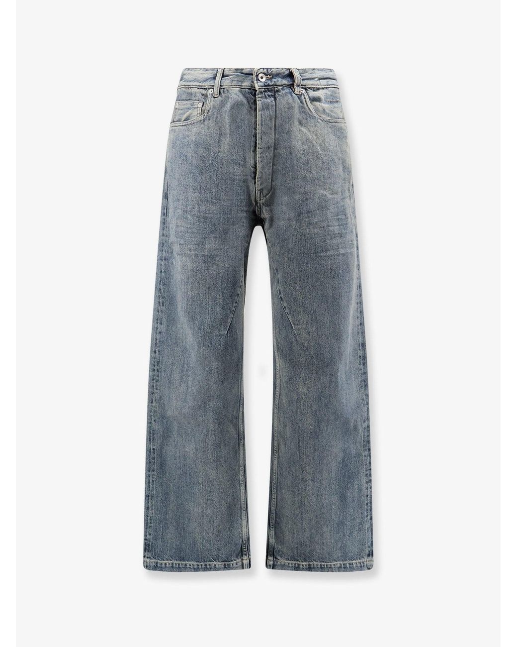 Rick Owens Blue Geth Denim Jeans for men