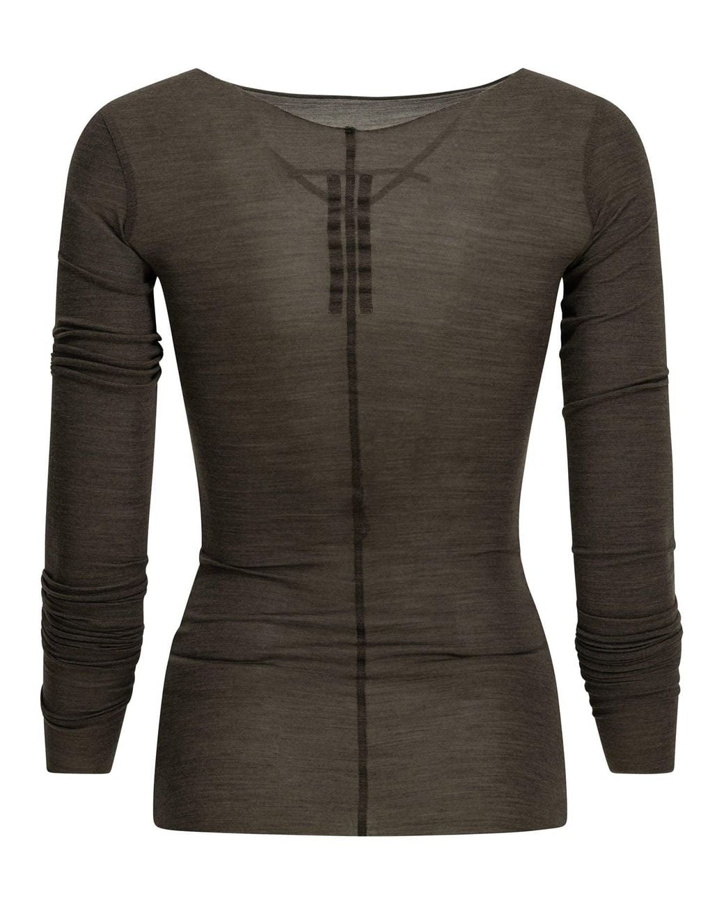 Rick Owens Brown "Ls Temple T" Casual Top