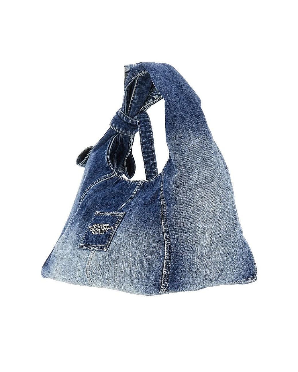 Marc Jacobs Blue 'The Sack' Denim Bag