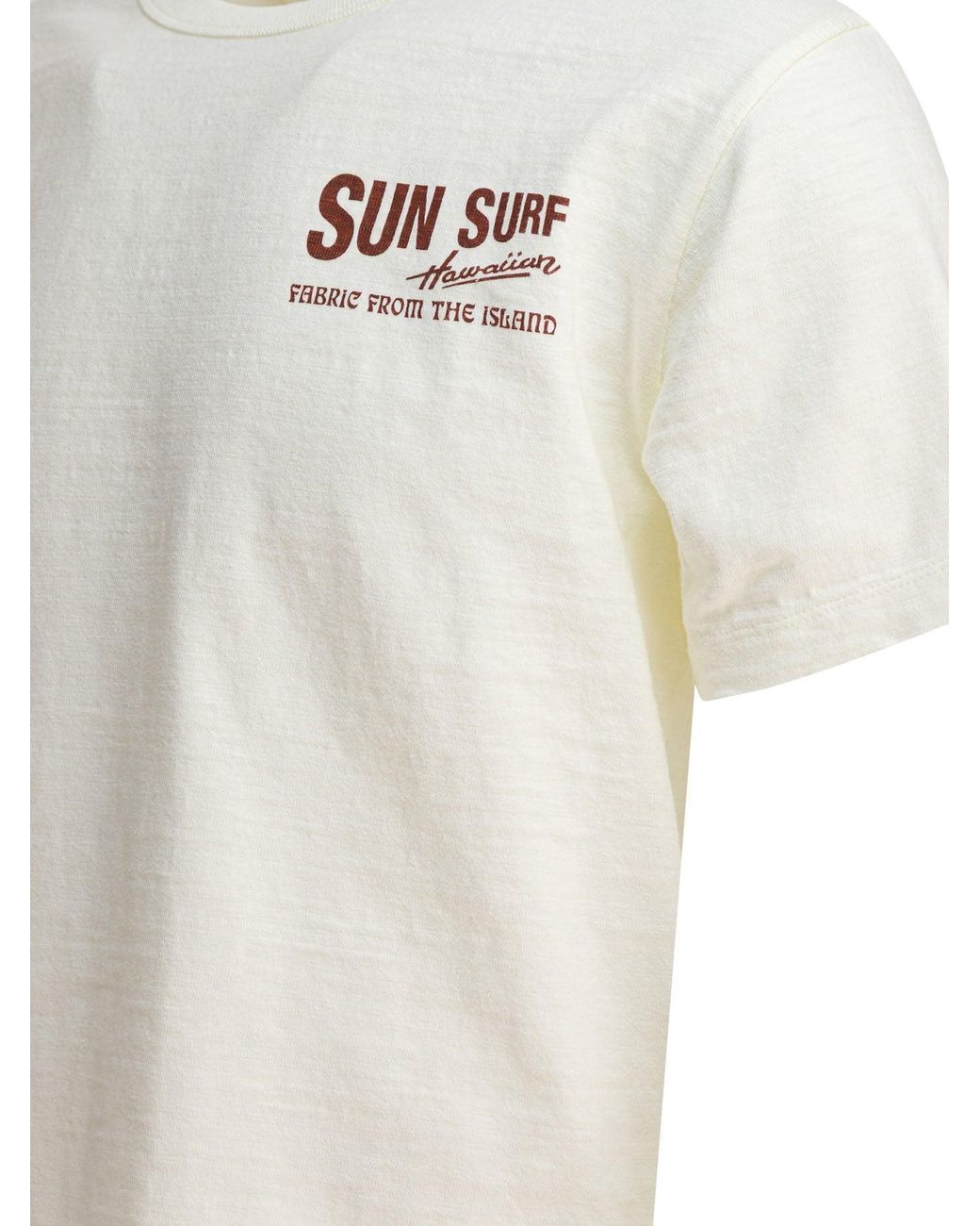 Sun Surf White Mccully Chop Sui T-shirts Beige for men