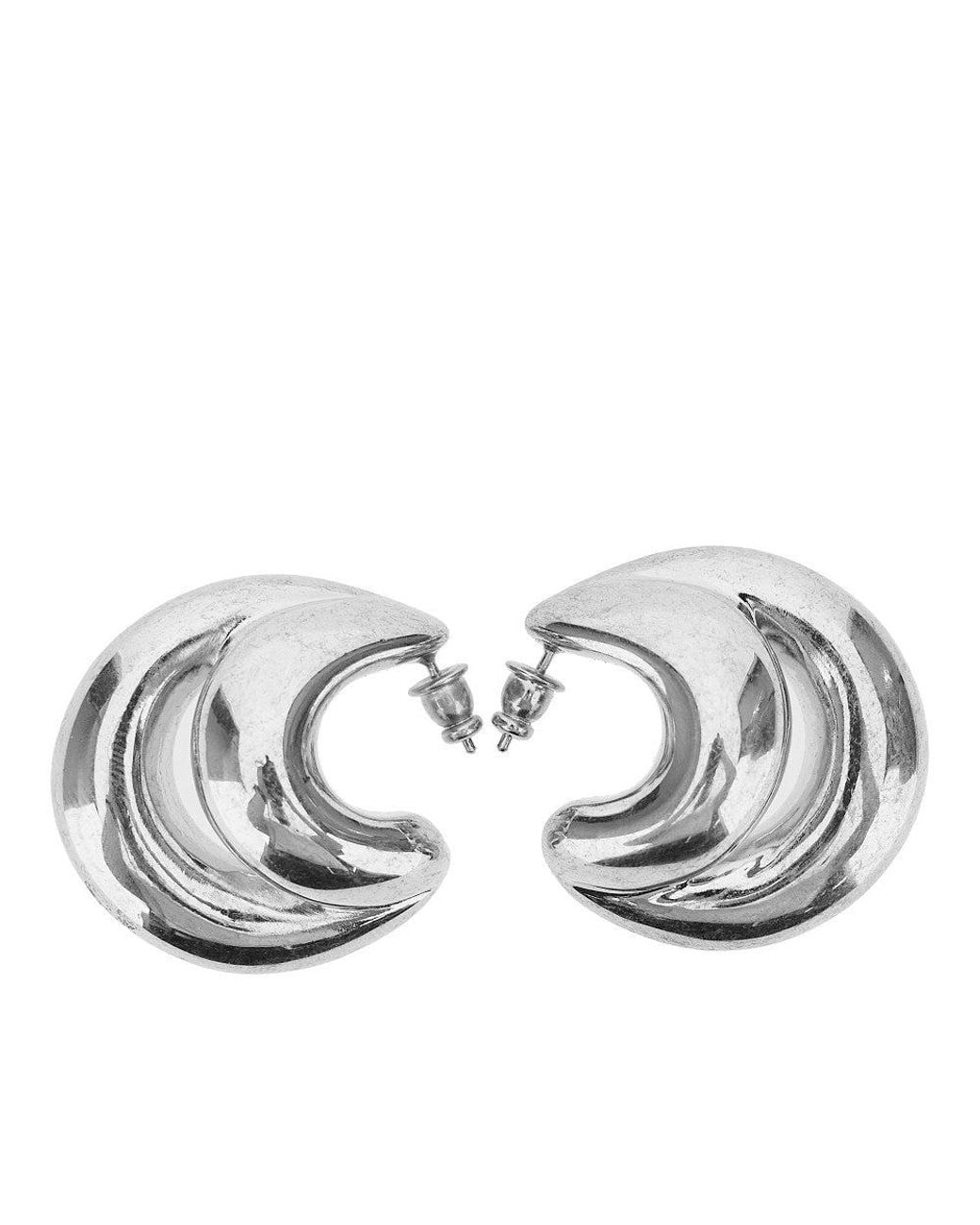 Panconesi Metallic Double Blow Up Earrings
