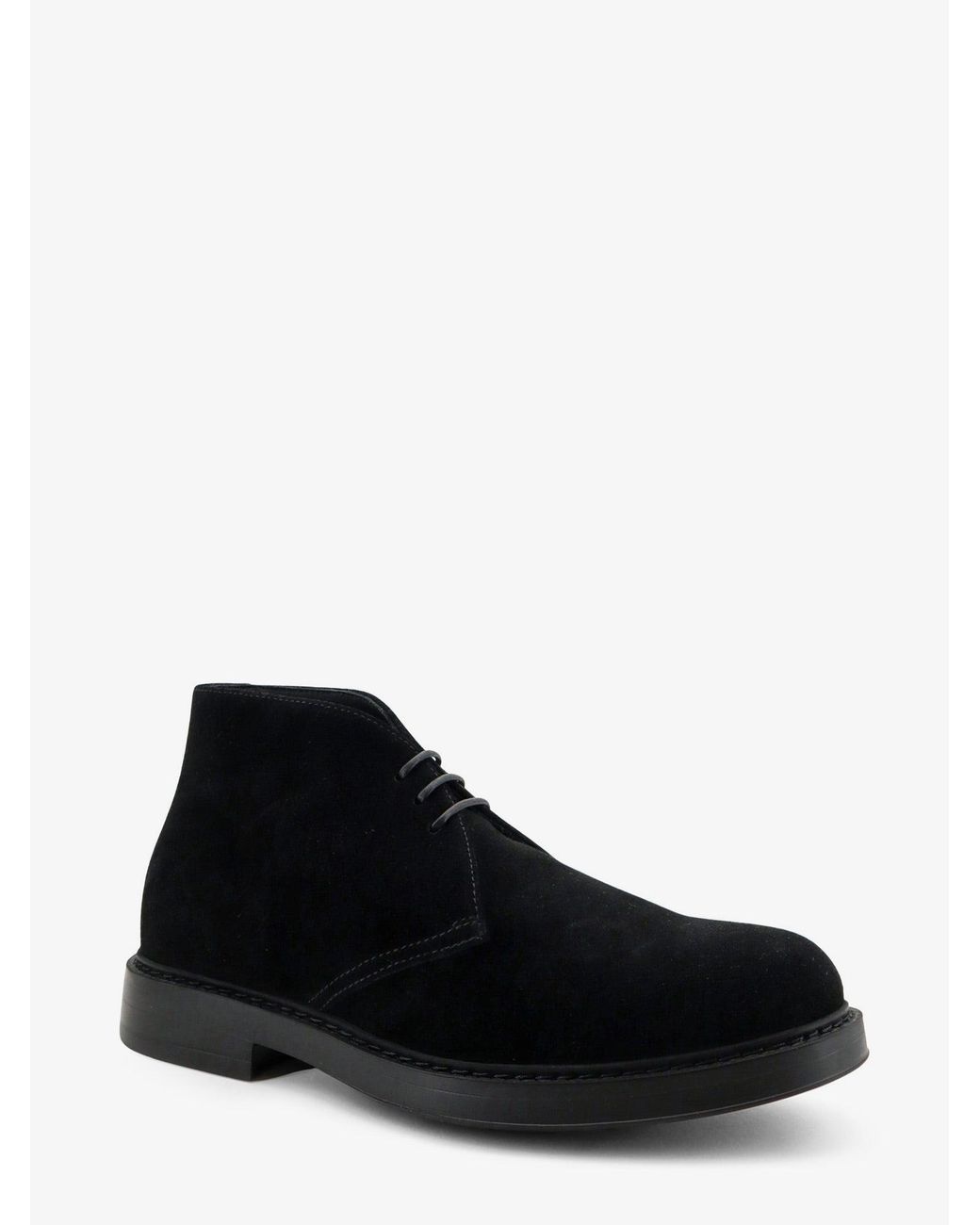 Doucal's Black Suede Lace-Up for men