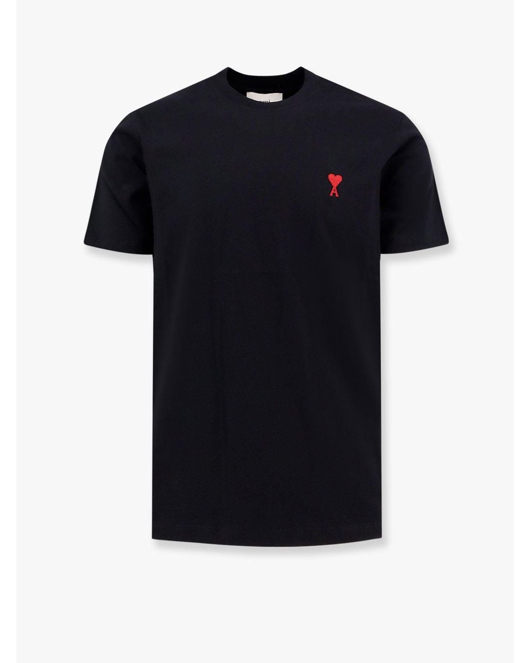 AMI Black Ami De Coeur Cotton T-Shirt for men