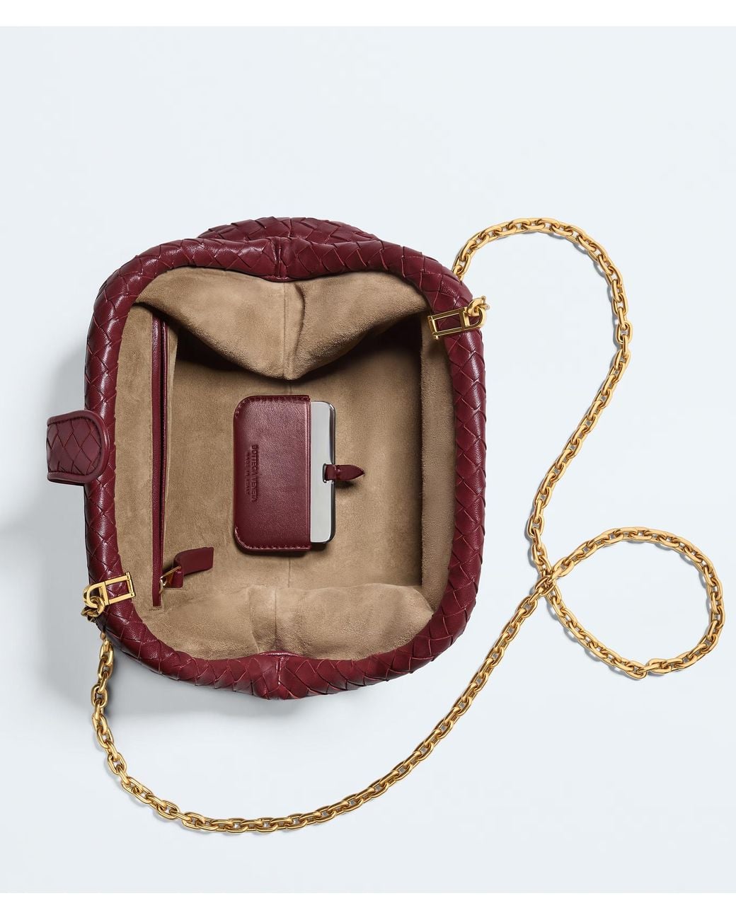 Bottega Veneta Red Lauren 1980 Small Clutch