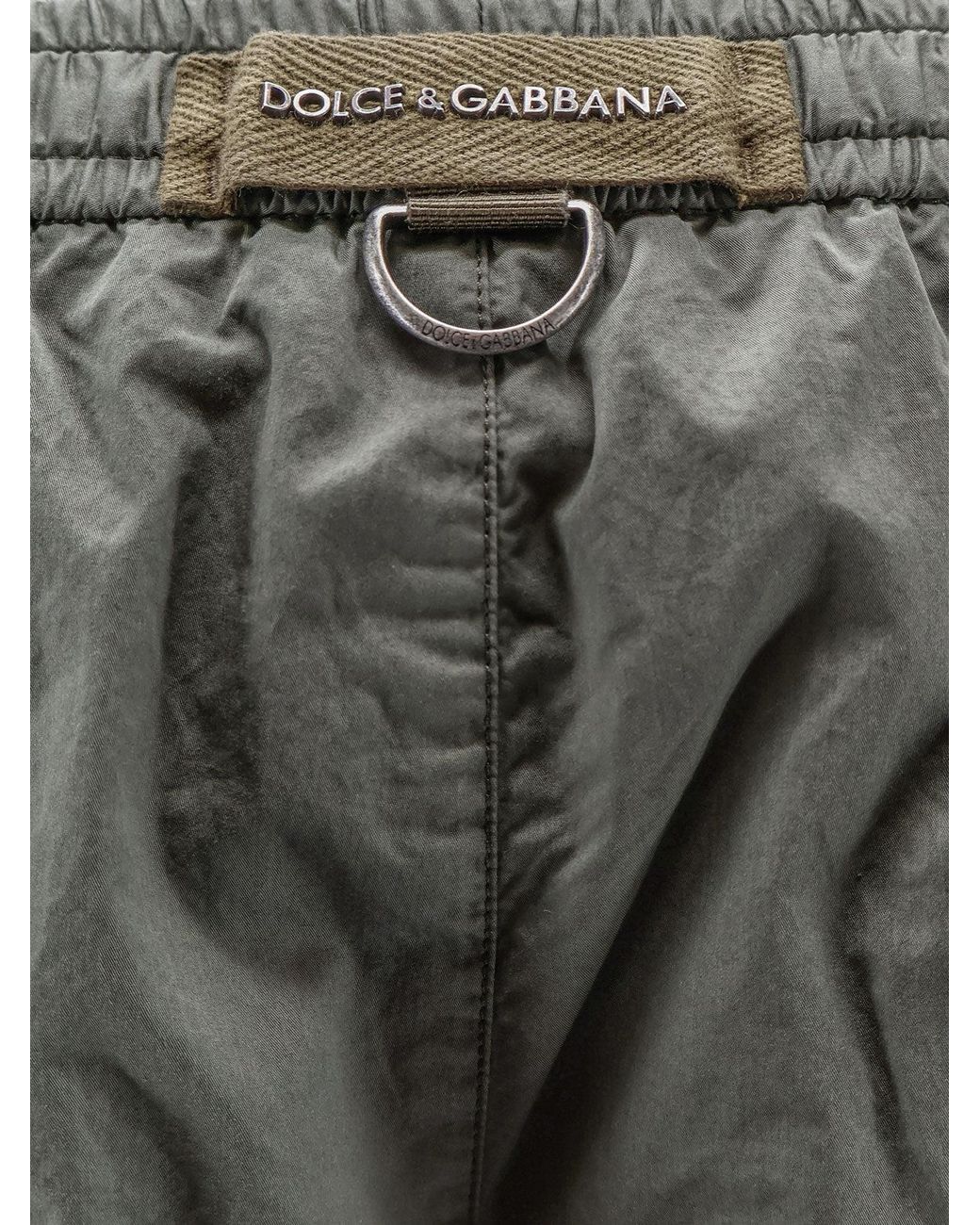 Dolce & Gabbana Gray Shorts Cotone for men