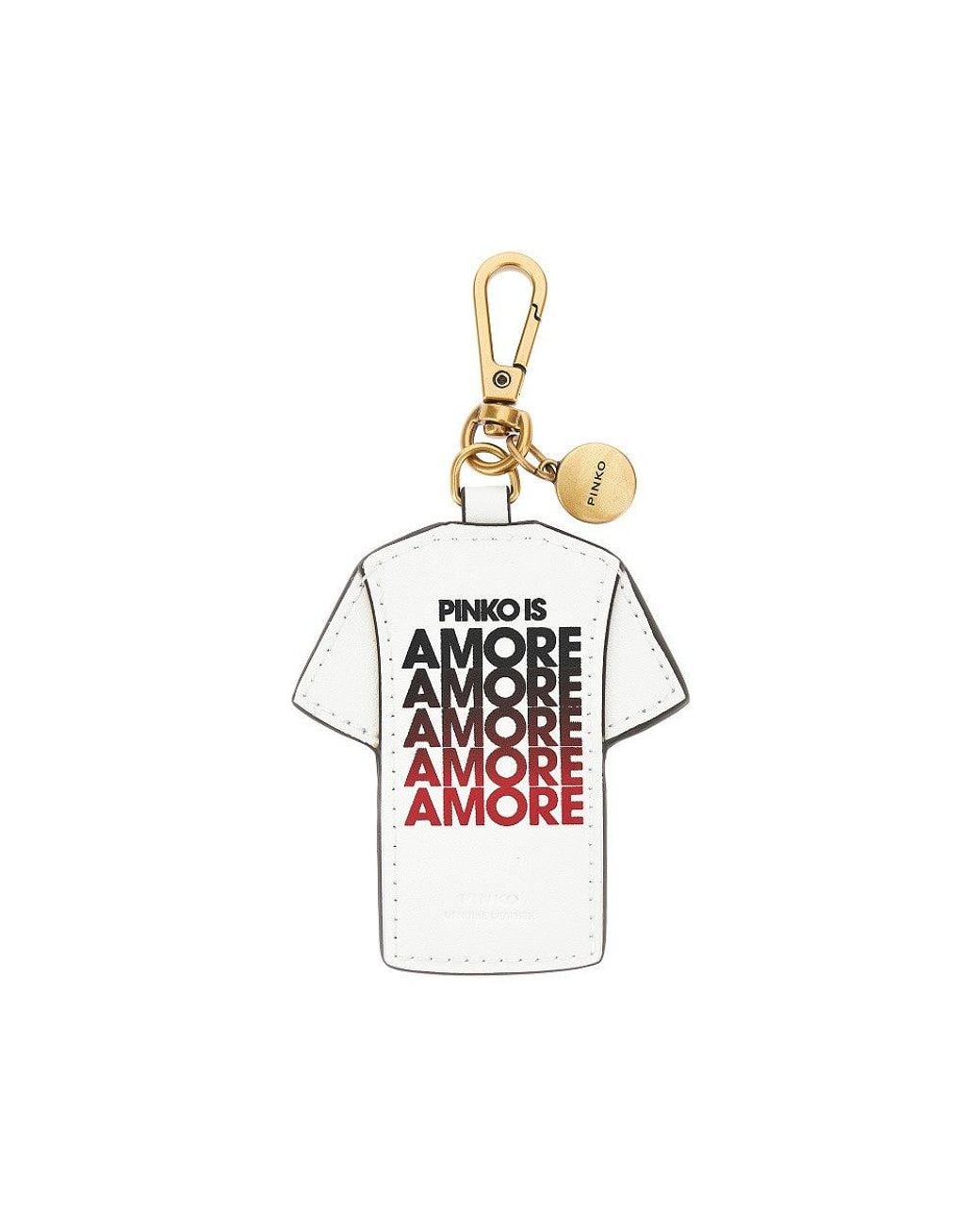 Pinko Metallic 'T-Shirt Is Amore' Key Holder