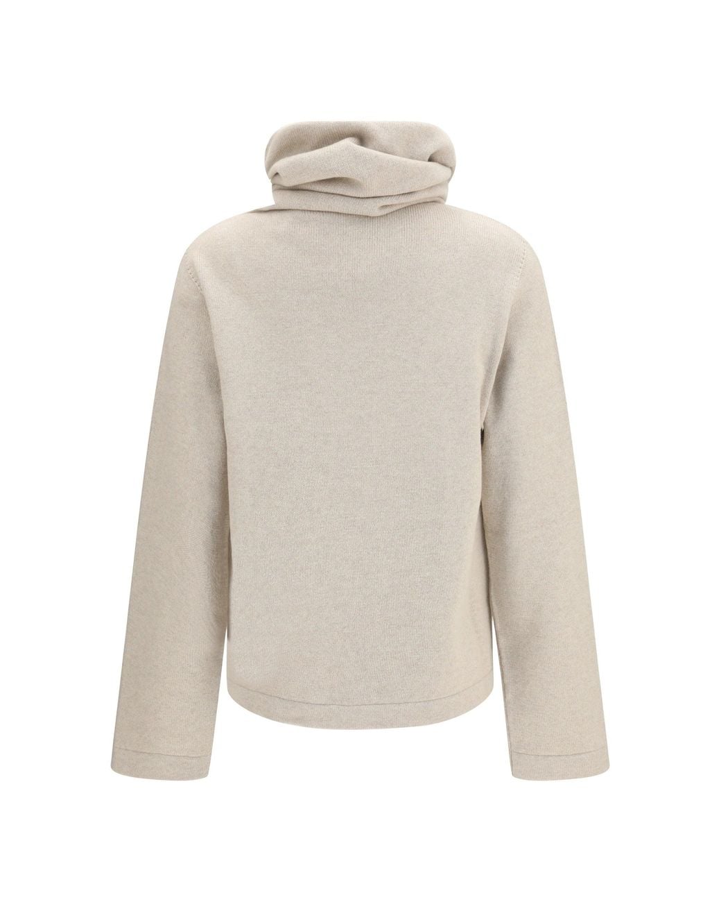Alaïa White Alaïa High-Neck Jumper