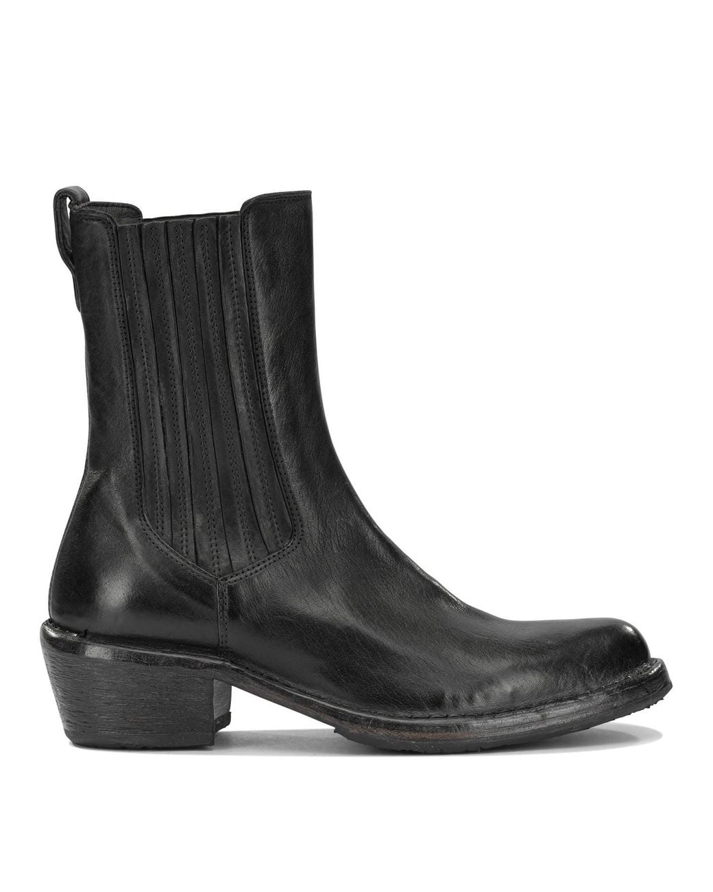 Moma Black "Dallas 50Mm" Cowboy Boots